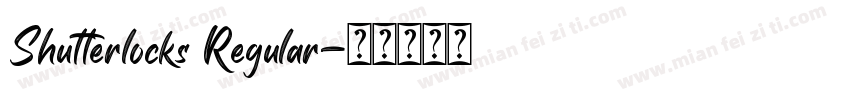 Shutterlocks Regular字体转换